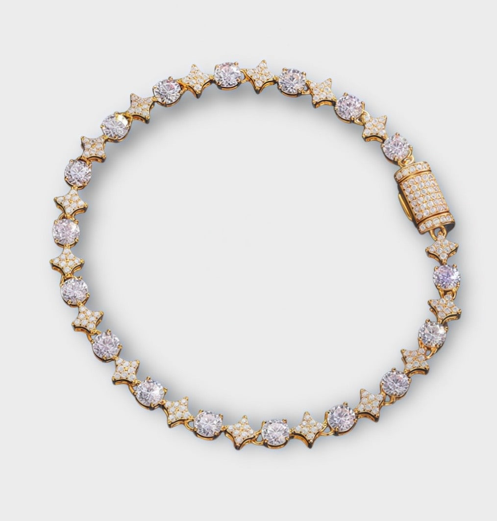 Moissanite star bracelet