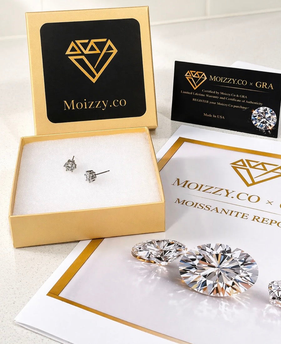 Moissanite earrings ￼